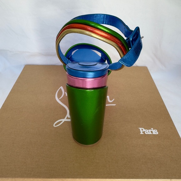 Christian Louboutin Manola Disco Leather Platform Sandals 120 - Picture 3 of 10